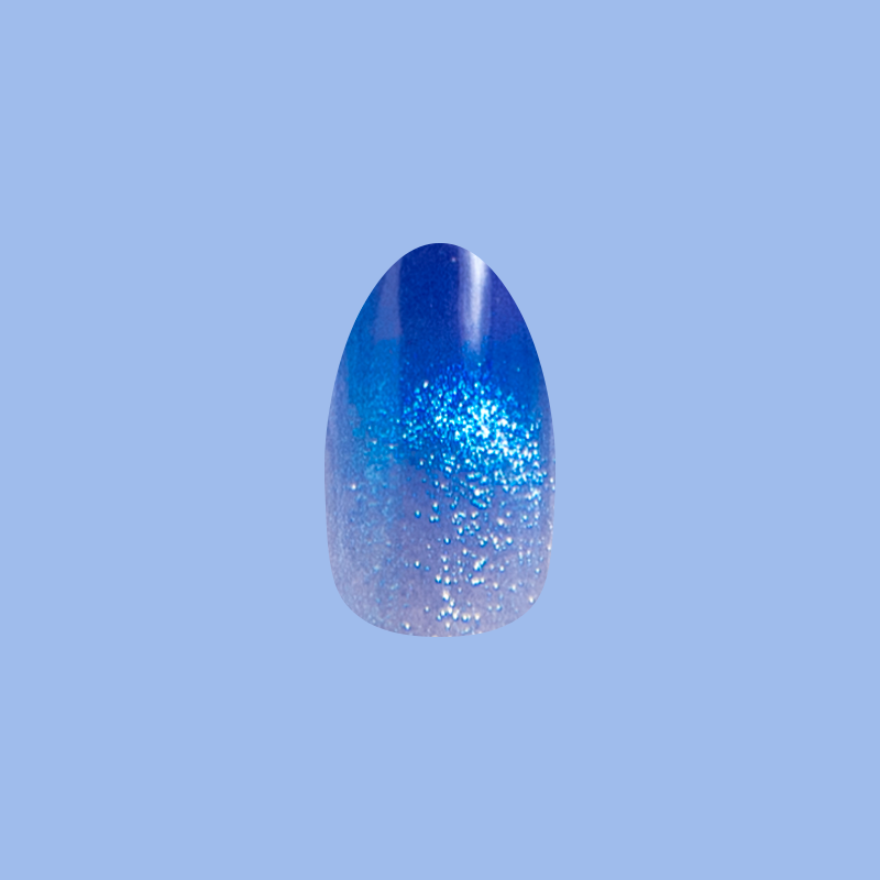 Night Sky Velvet French - Press-On | Medium | Almond