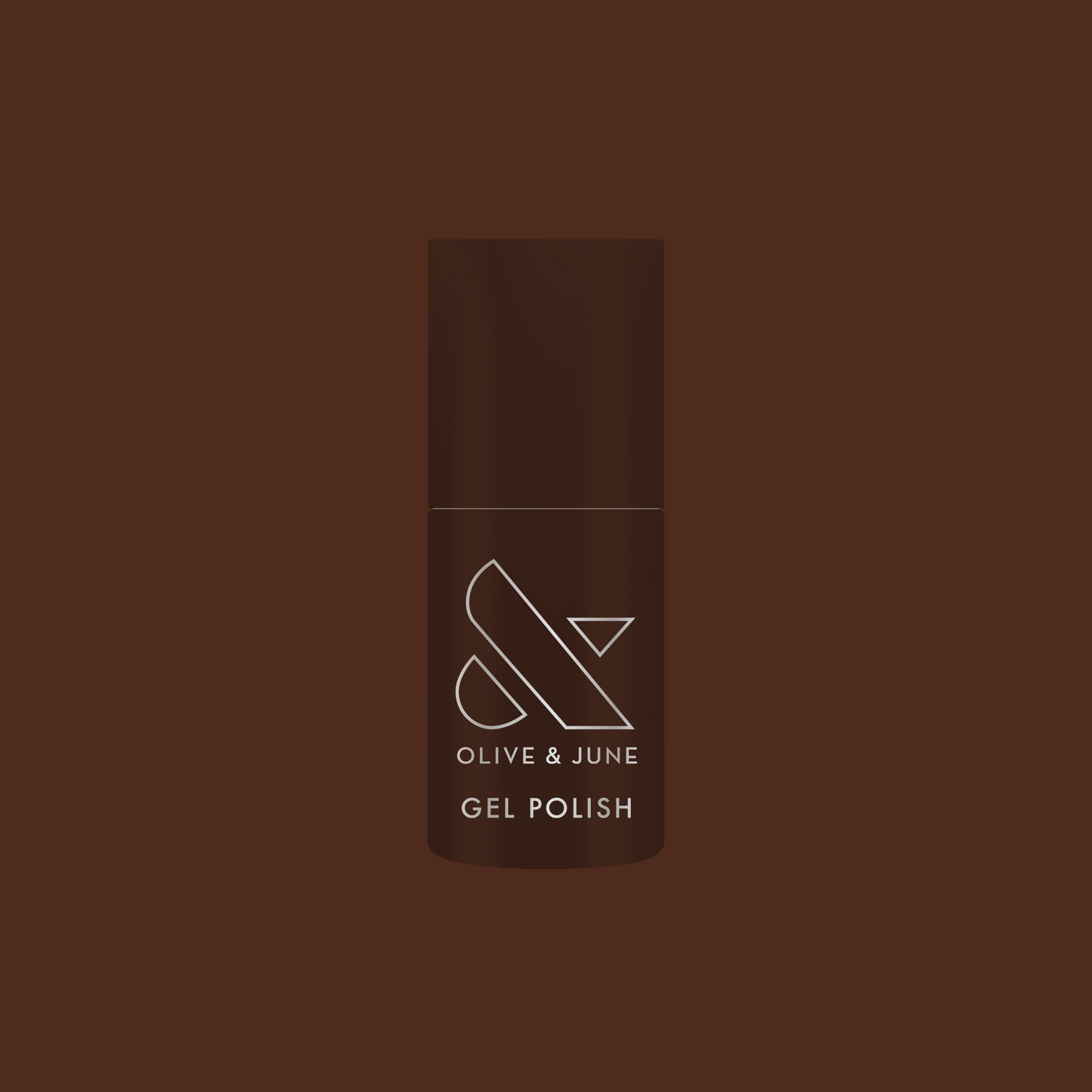 CN - Gel polish bottle in a silky sable brown shade for a rich, long-lasting mani by Olive and June