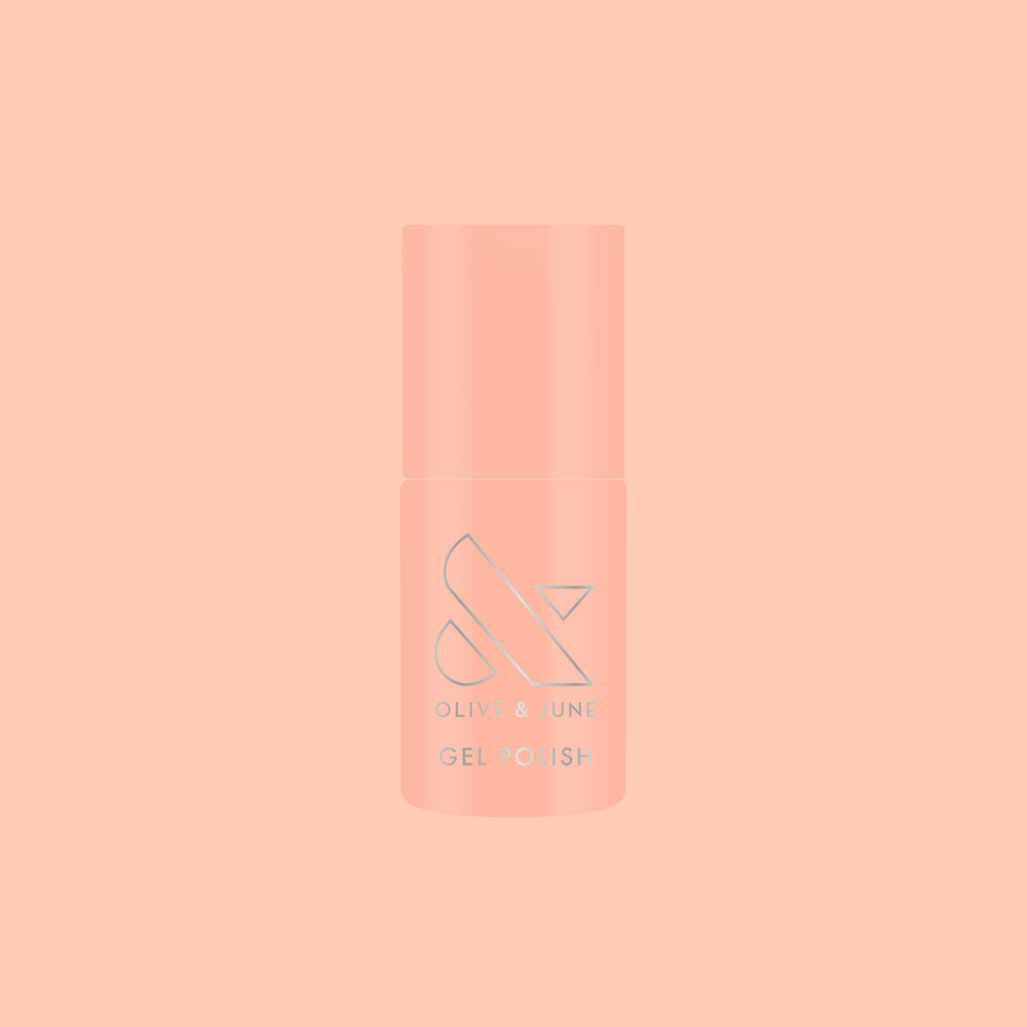 CS - Gel bottle in a soft peachy coral shade for a long-lasting, at-home gel polish manicure look