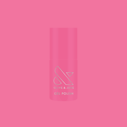 Prom - Gel bottle shown in bold magenta pink for a vibrant, long-lasting at-home gel manicure by Olive and June