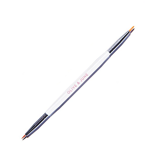 Striper Brush Nail Art Tool by Olive and June with dual-ended fine brushes for detailed mani and French nail designs