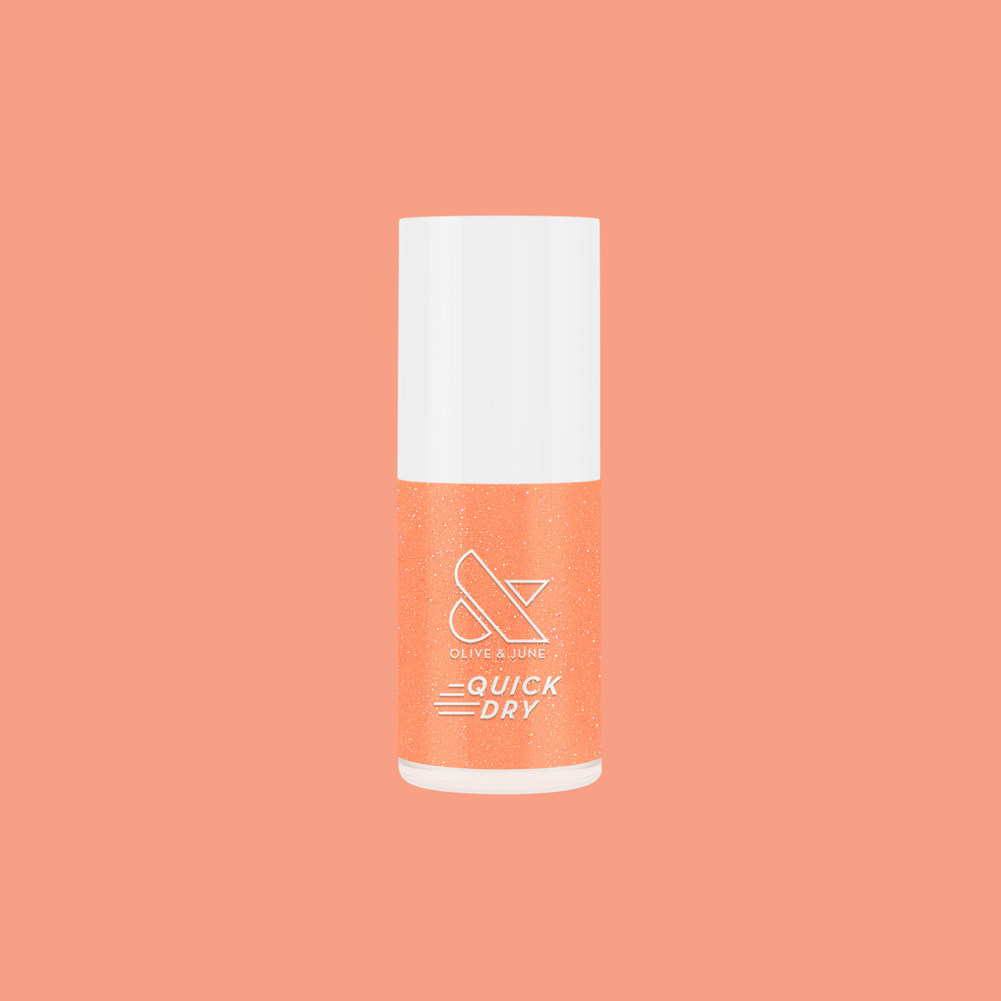 Bottle of Cape quick dry polish in pinky-red shade perfect for long-lasting at home mani and pedicure looks