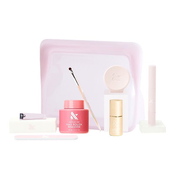 The Quick Dry Mani System - 6 Polishes with nail remover, brush, and tools for easy at-home manicure and lasting polish results