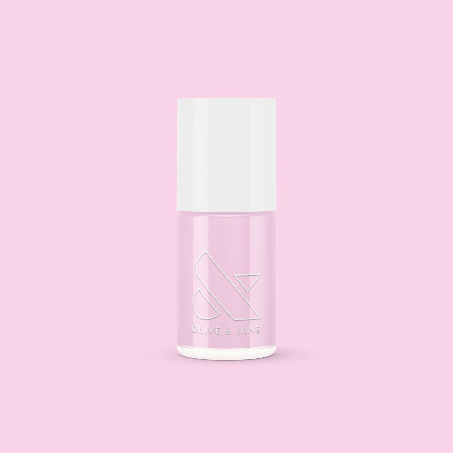 Bottle of Cockatoo gel polish by Olive and June in glowy lavender with a hint of pink for long-lasting mani results