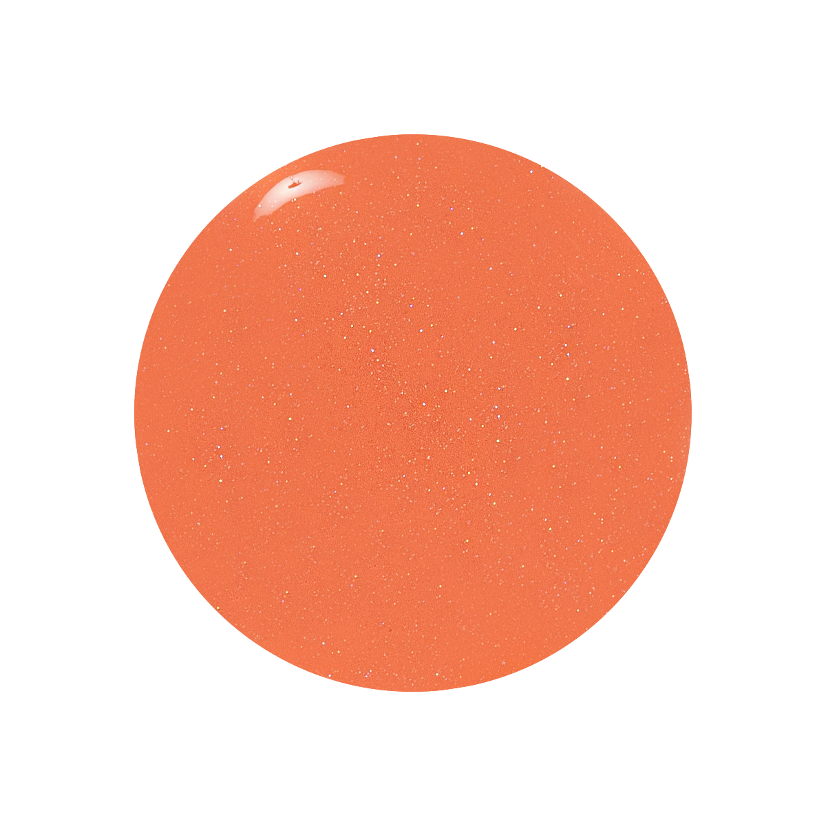 Swatch of Cape nail polish showing a shimmering coral pink shade for quick dry mani and pedis at home
