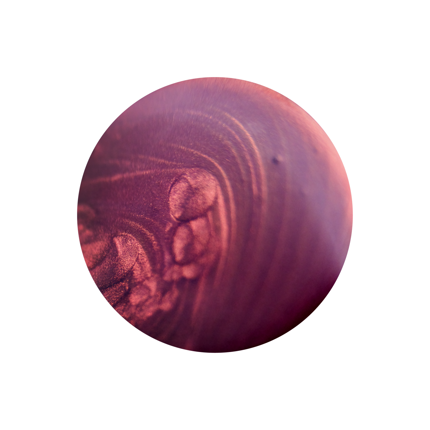 Close-up of Mermaid Hair nail polish texture showing iridescent pink, purple, and gold shimmer for manicure and gel polish use